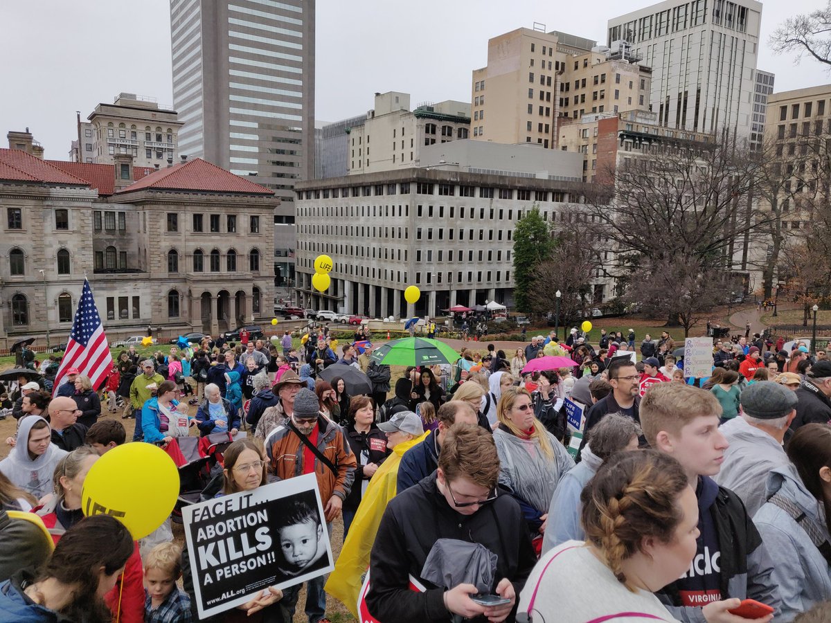 LiveJesusPVI's tweet photo. It's great to be witnessing for Life in our own state's capital! #VAMarchforLife https://t.co/WoPFsH3Aja