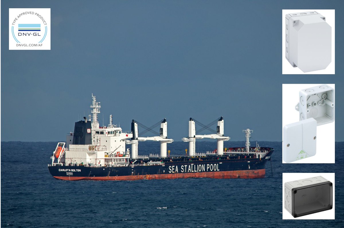 SpelsbergBV's tweet photo. #Kwaliteit en #veiligheid voor de #scheepvaart vind je bij #Spelsberg! De Abox-i kabeldozen en de TK PC lege #behuizingen hebben het DNV GL #keurmerk. Daardoor zijn ze gecertificeerd voor elektrotechnische toepassingen in de scheepvaart. Download de flyer: https://t.co/aRHx6MPKZL https://t.co/TQAdQvRMQa