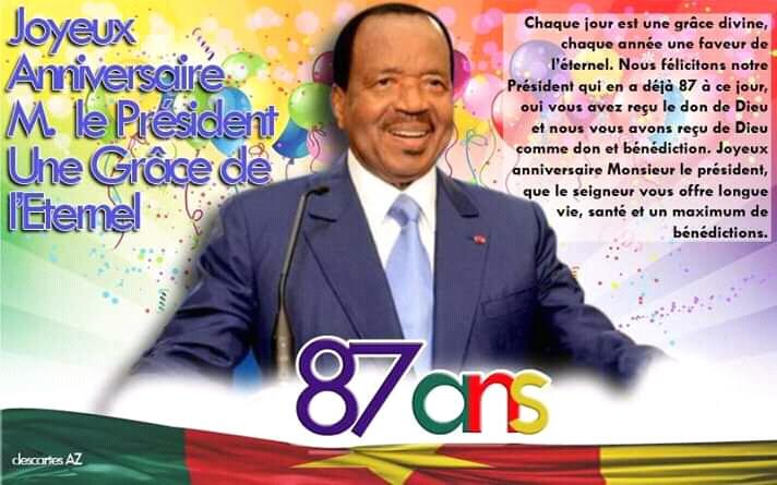  HAPPY BIRTHDAY Mr. Président. 