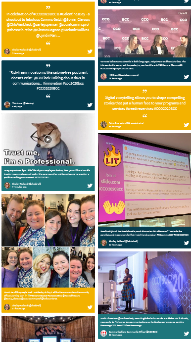JPLinPacific's tweet photo. On the topic of Virtual Teams, participating in #CCO2020BCC online is a great way to build some skills on this. I have to say I've been loving the twitter feed. Q: to the organizers, Is the twitter feed more curated today vs yesterday? @CCOBCC #CCOLearningDay #smcop #gc2020 https://t.co/Qg6AyuCqgw