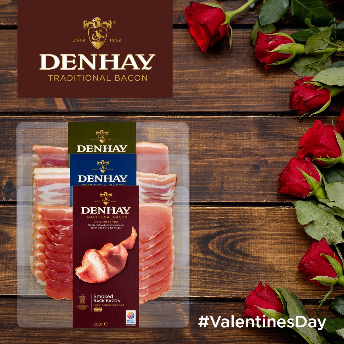 Treat your loved one to award winning #denhaybacon this #valentinesday Available at Waitrose #handcured #crafted #traditional