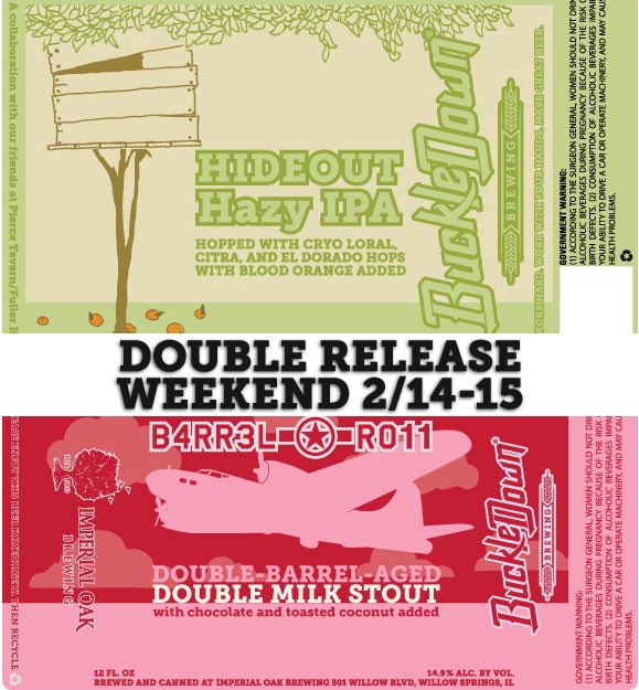 Fun don’t stop around here! Several new beers releasing this weekend. #collaborationstation <a href="/PierceTavern/">Pierce Tavern</a> <a href="/FullerHouseBar/">Fuller House</a> <a href="/ImperialOak/">Imperial Oak Brewing</a>