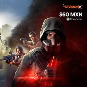 XBOXMexico's tweet photo. La mejor oferta que verás el día de hoy:

#TheDivision2 tiene 95% de descuento.😱

Cómpralo por sólo $60 👉 https://t.co/gmA81zjfut https://t.co/H1C1EhywTi