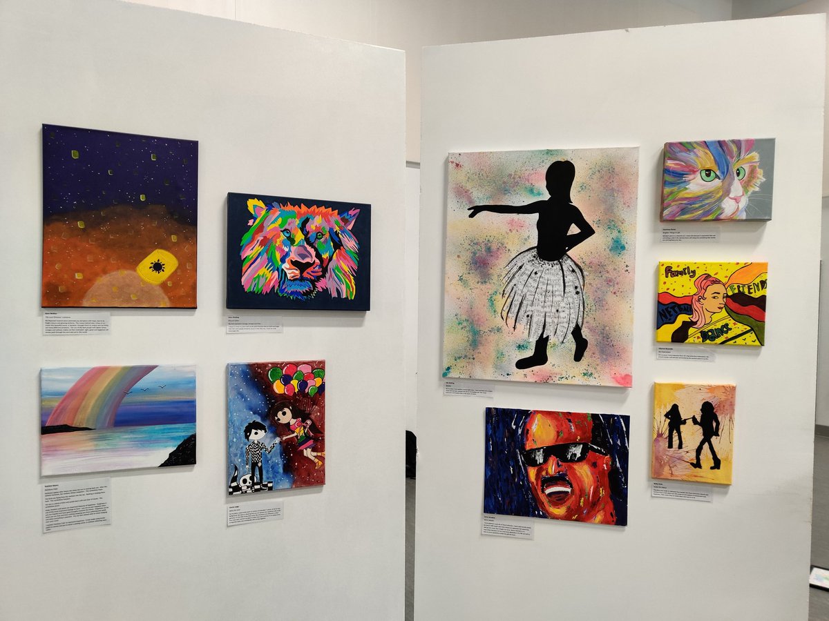 MrGPullen's tweet photo. I've been waiting to post these all day.... Just look at how amazing these works of art are! So proud of our students, congratulations to them and to @ArtLeaderKJE for todays exhibition! @TheOngarAcademy @OngarPta
#SchoolofChoice #NutureEnrichEmpower #SchoolfortheCommunity https://t.co/m2KOTjXhkc