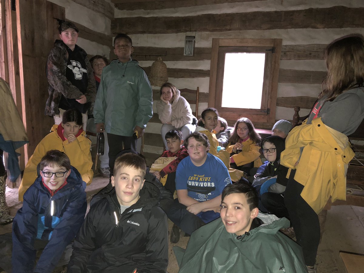 acunningham2516's tweet photo. Orange group checking out the Martin cabin during Impact class this morning. #ODSchangetheworld https://t.co/wTTxEf6mdO