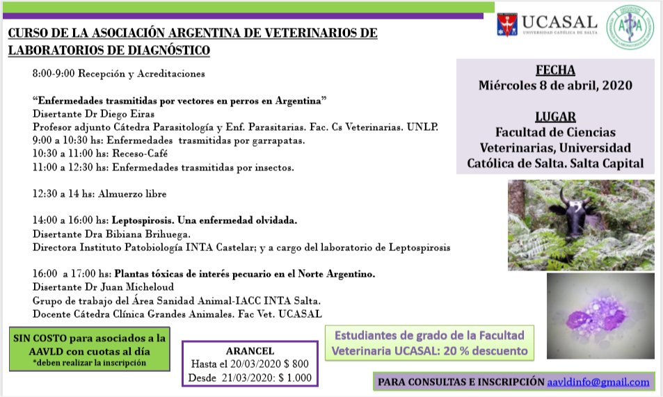 AAVLD - Asoc. Arg. de Vet. de Lab. de Diagnóstico tweet media