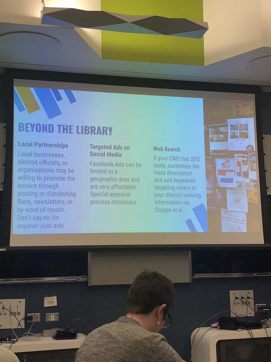 ya_forum's tweet photo. How did @CookLibrary get the information out about their online voter education resource? See below! #YASFlive https://t.co/M9ZccknqhK