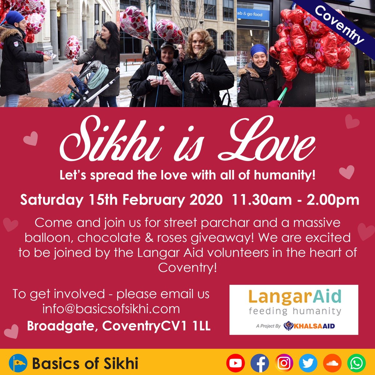 SikhPressAssociation (@SikhPA) on Twitter photo 13/02/2020 20:30:02 SATURDAY IN COVENTRY... Join @LangarAid to spread the love and share a gift and more! SATURDAY IN COVENTRY... Join @LangarAid to spread the love and share a gift and more!