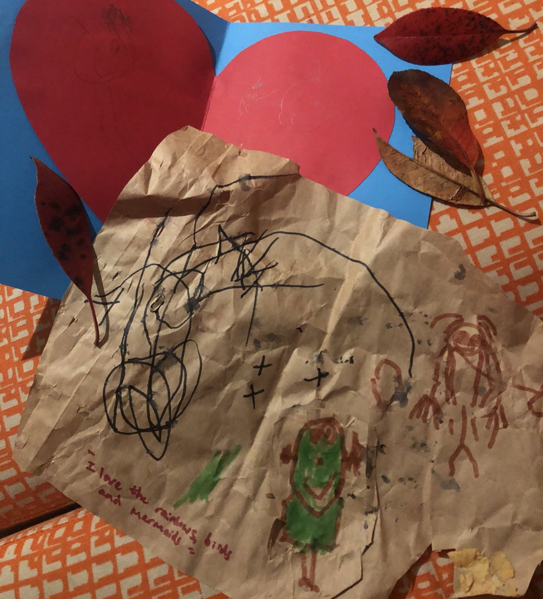 Dear Mother Earth, 

Thank you for the rainbows, robins, friends, leaves, mushrooms, horses, little kittens, rabbits and mermaids. And strawberries and dinosaurs.

We love you. 

From iyra age 3
x_X 🖤 🌏

#LoveLettersToMotherEarth <a href="/XRFamilies/">Extinction Rebellion Families</a>