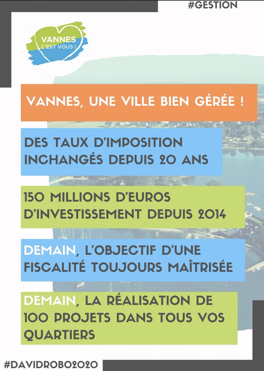 altvannes's tweet image. Parce que Vannes c’est vous! 🟢🔵
—&amp;gt;taux #impots inchangés.
—&amp;gt; investissements 🔝.
—&amp;gt; 100 projets 🗂
#lesjeunesavecdavidrobo #davidrobo2020 
@DavidRobo56 @cpenhouet @mahe_patrick @Hortense1 @ThepautG @FLeGuerneve @BakhtousL @LOKENTAZ @CastelPochat @YvesBienvenu @rolandluc
