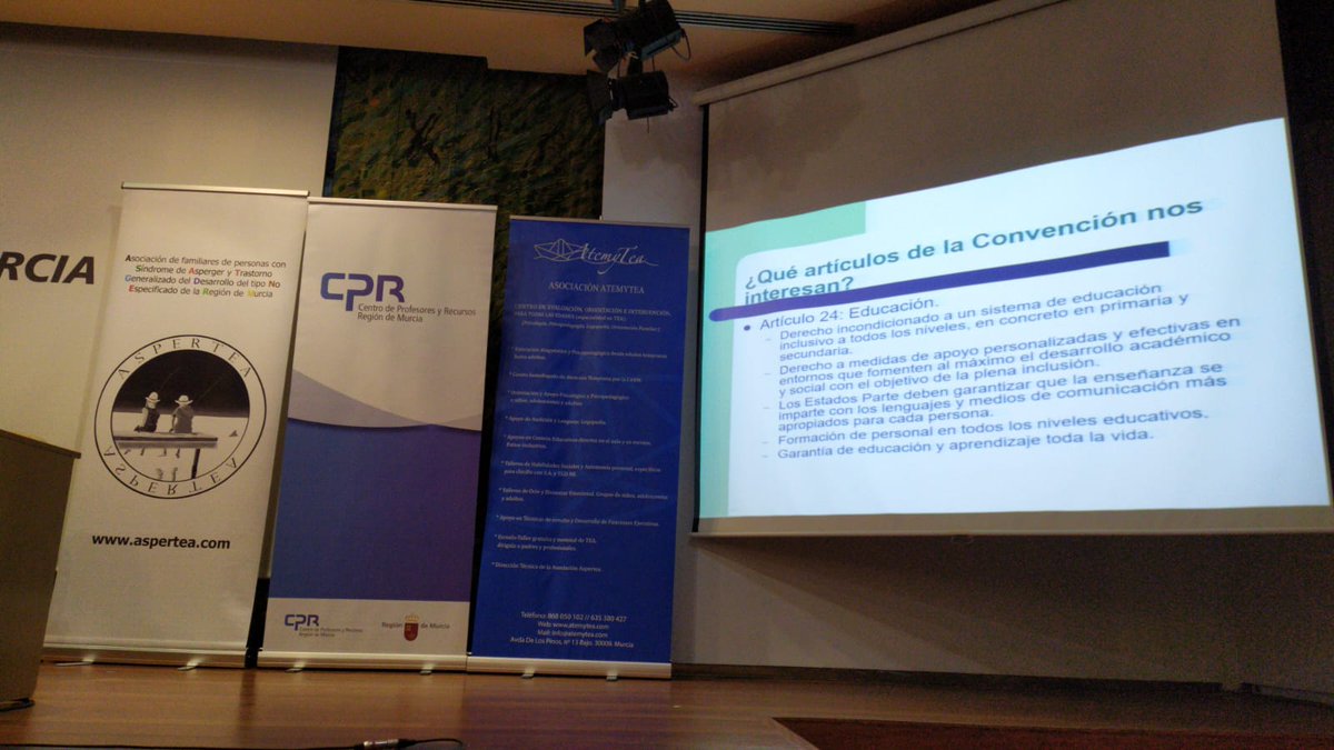Artículo 24 de la convención de los derechos de las personas con discapacidad!!! 
#asperger #TEA #autismo