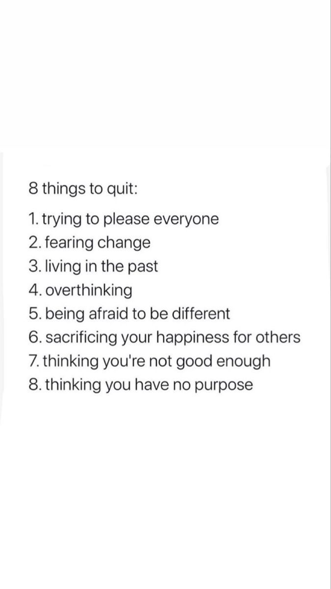 A list of 8 things that we can quit in order to live a happier and freer life. These things take time to learn, but they are so important.
#mentalhealth #providinghope