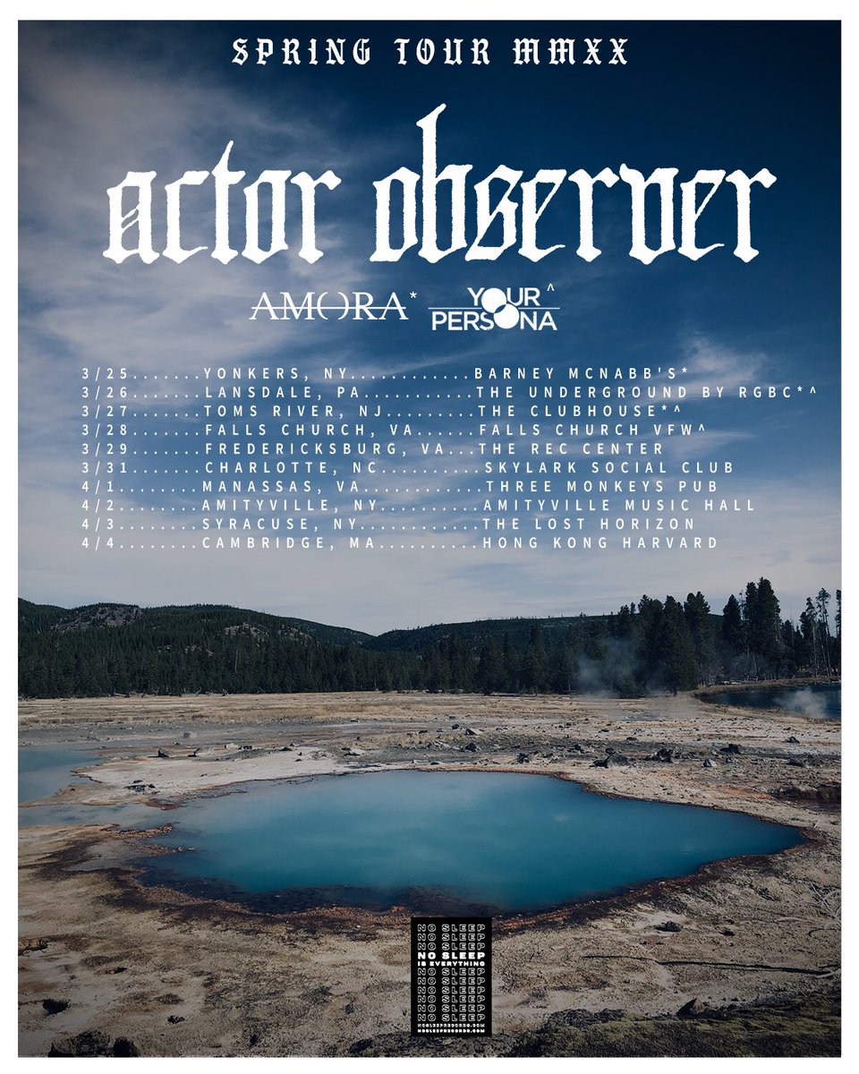 Phase one of a lot of new stuff with <a href="/actorobserver/">ACTOR OBSERVER</a> and <a href="/YourPersonaBand/">Your Persona</a> 🔥🔥🔥