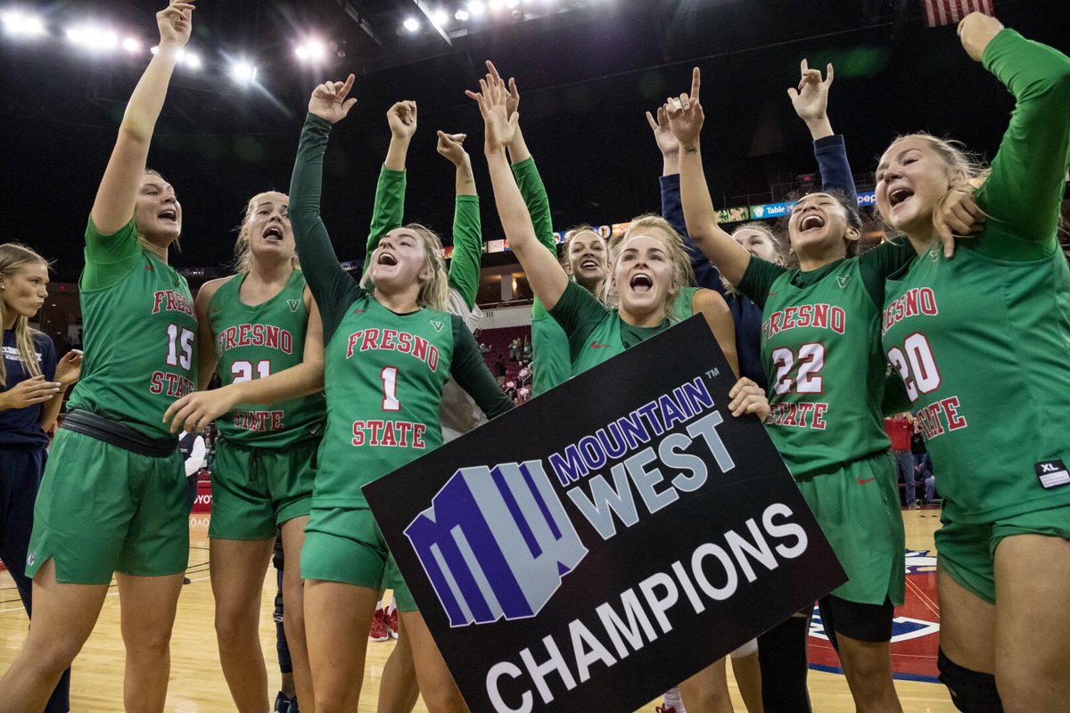 FresnoStateWBB's tweet image. Last night wasn’t a dream. 🏆

#GoDogs | #PrideOfTheValley