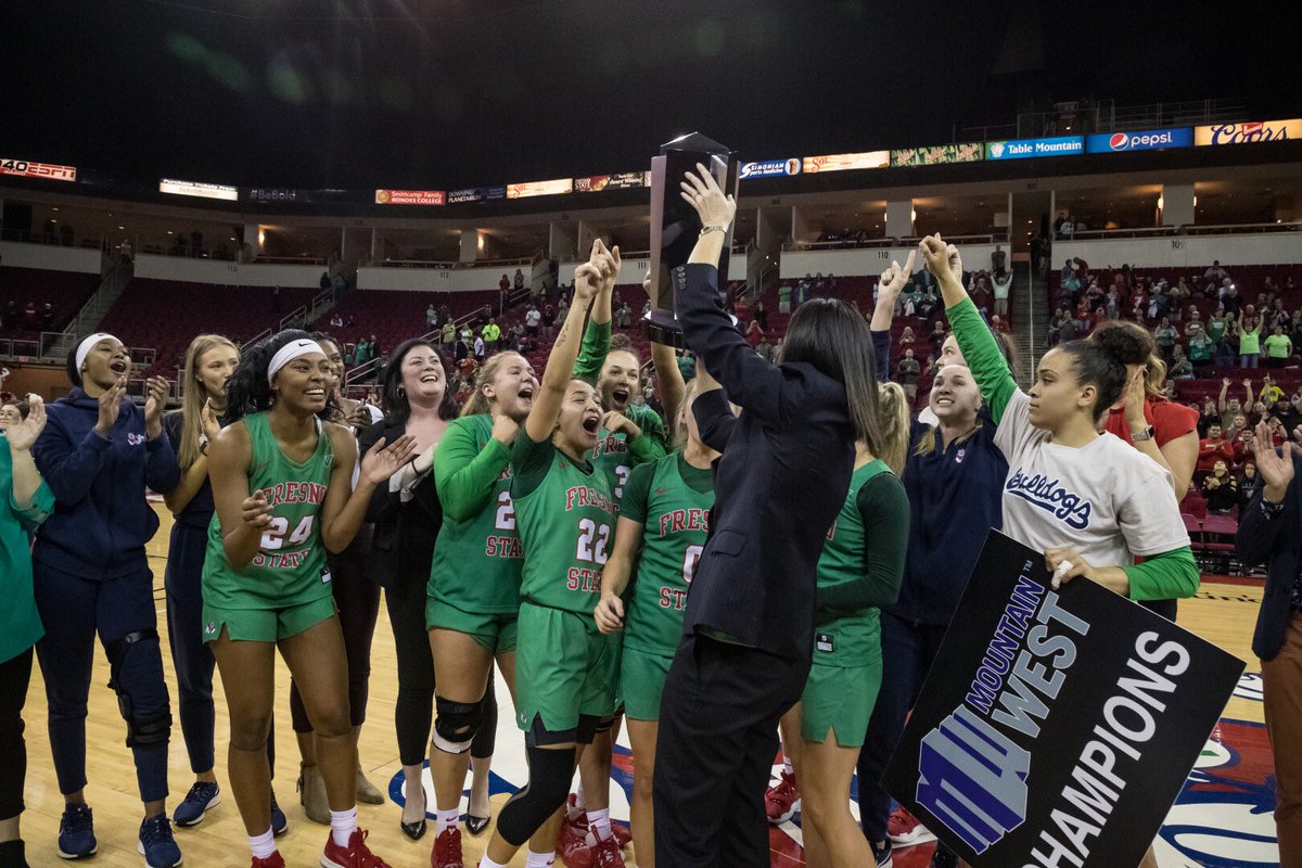 FresnoStateWBB's tweet image. Last night wasn’t a dream. 🏆

#GoDogs | #PrideOfTheValley