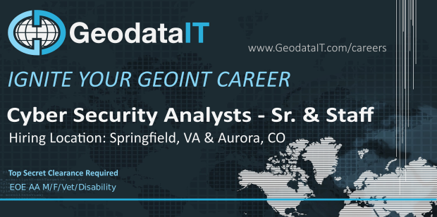 GeodataIT's tweet photo. We are looking for a senior and staff level analyst for an outstanding opportunity!

#analyst #cybersecurity #nationalsecurity https://t.co/2h3KyeNaKV