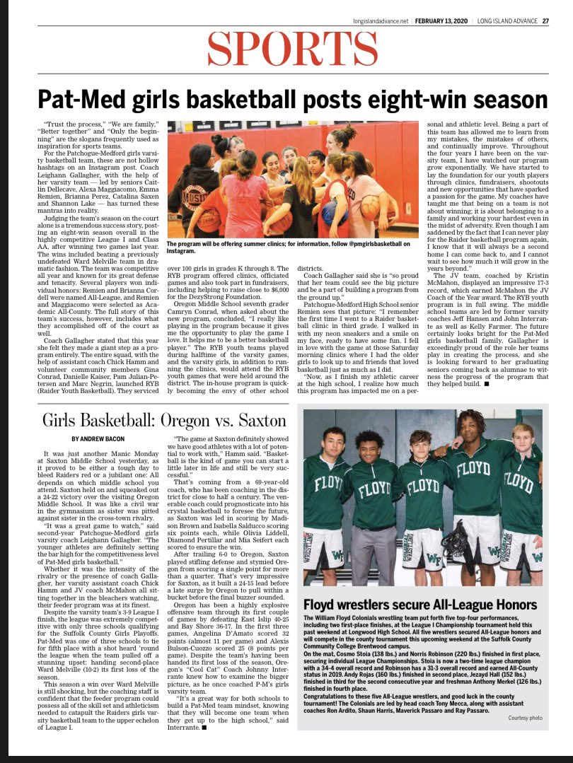 Great day for our girls basketball program! Thankful for all the support &amp; the amazing athletes, volunteers, parents, sponsors, &amp; coaches that make this program SO special. Love being a part of this. 🖤❤️🏀 <a href="/profcarept/">Professional Care PT & Rehabilitation</a> <a href="/CiriglianoAgncy/">Cirigliano Agency</a> <a href="/PatMedAthletics/">Pat-Med Athletics</a> @PatMedSchools <a href="/LIAdvance/">Long Island Advance</a>