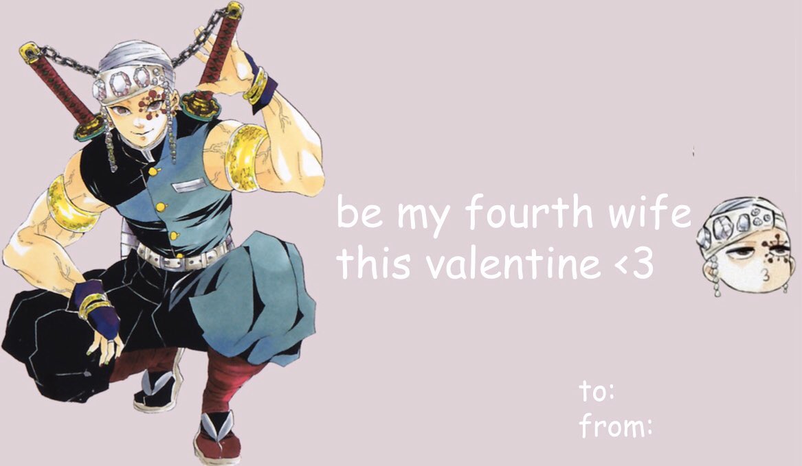 hry on X: "i made some kny valentines cards https://t.co/LpGeuFbp2u" / X
