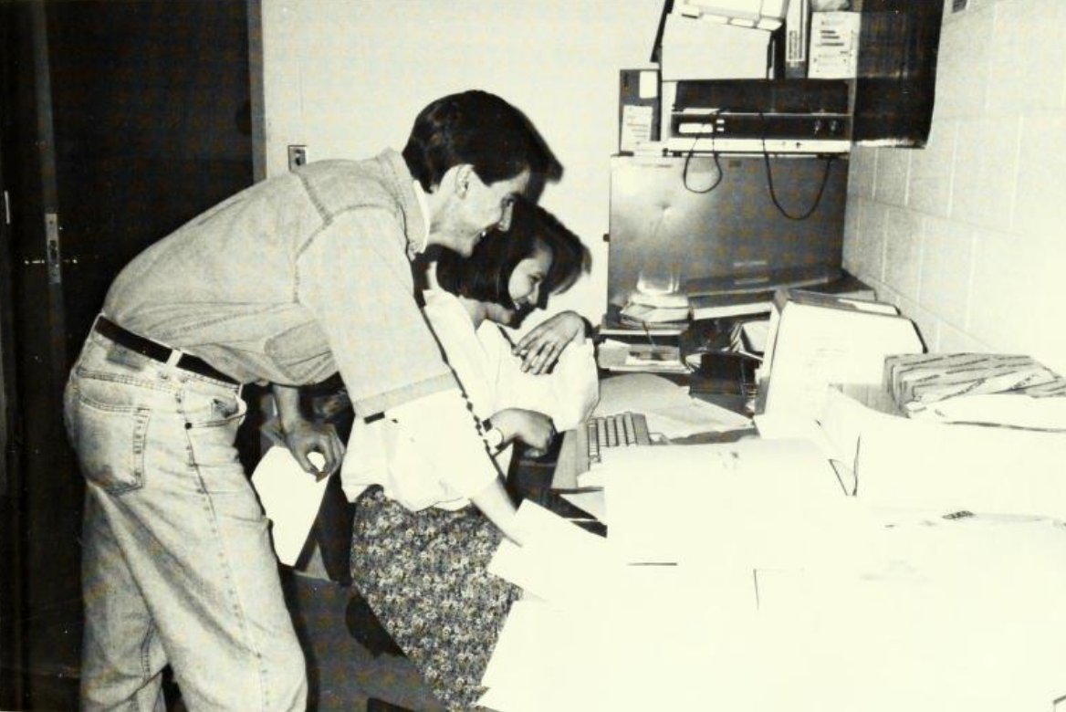 #TBT: A 1️⃣9️⃣9️⃣3️⃣ look inside our campus radio station, <a href="/WSKB895FM/">WSKB 89.5FM</a>. 🎙️ #WorldRadioDay