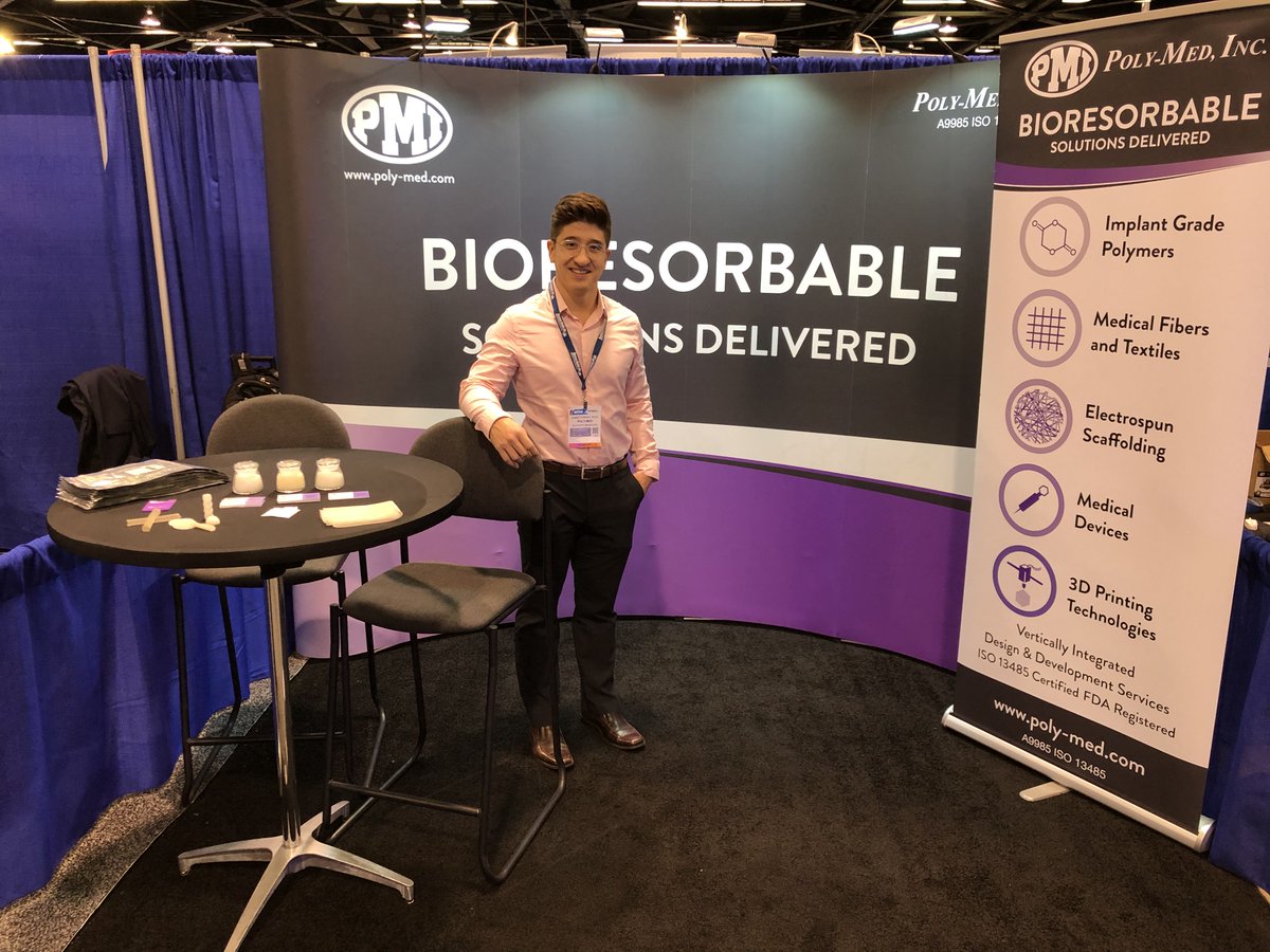 PolyMedInc's tweet image. It&apos;s the last day of MD&amp;amp;M West!  Be sure to visit the Poly-Med team at Booth #2492 to see our biomedical solutions first hand and leverage for your next medical device! #MDMWest #BiomedicalSolutions #MedTech
