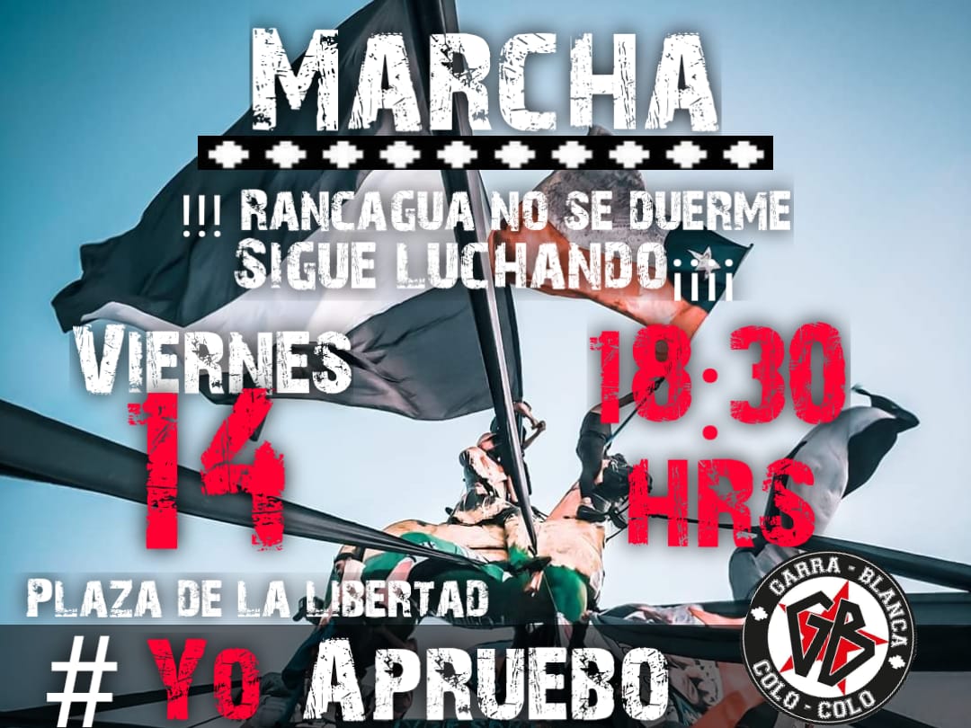 ElSiteco's tweet photo. Este viernes, vamos, nuevamente, y con todo, hasta conquistar una nueva Constitución para Chile y redacta por una Asamblea Constituyente. https://t.co/lTfFL0J1g8