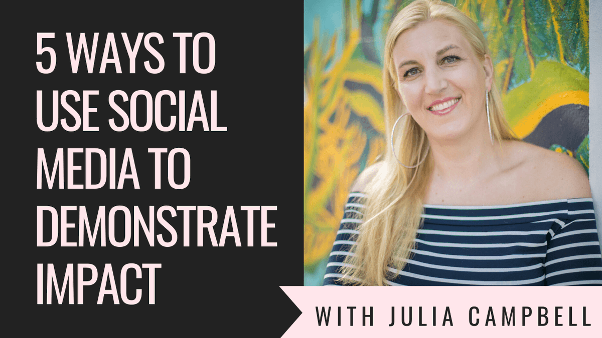 JuliaCSocial's tweet photo. 5 Ways to Use Social Media to Demonstrate Impact  https://t.co/SafEtzZr6y https://t.co/P5kNtUXHSF
