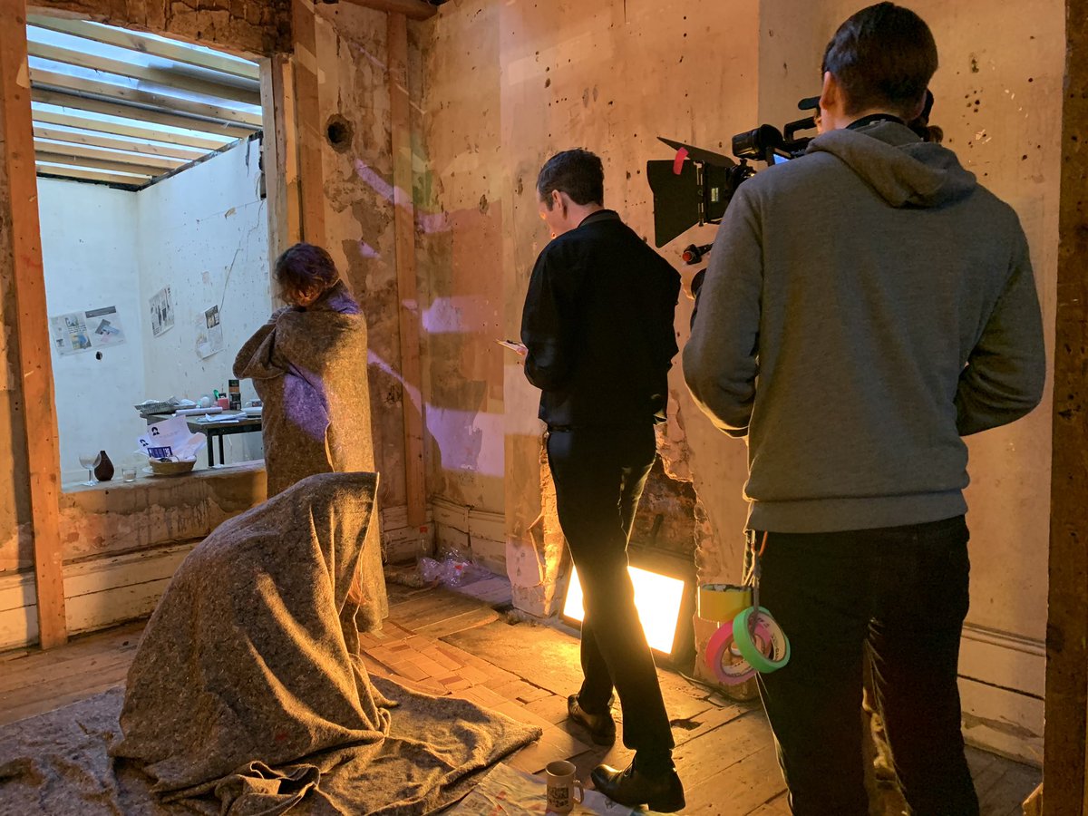 Another day of filming - Lucy’s derelict house has come to life! #film #filmmaking #filming #derelictbuilding #thetruth