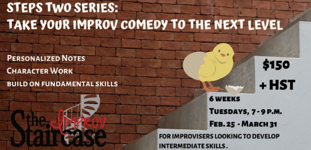 This six-week Level 2 improv course is ideal for students who have an understanding of improv goals who are looking to build intermediate skills and receive personalized notes along the way.