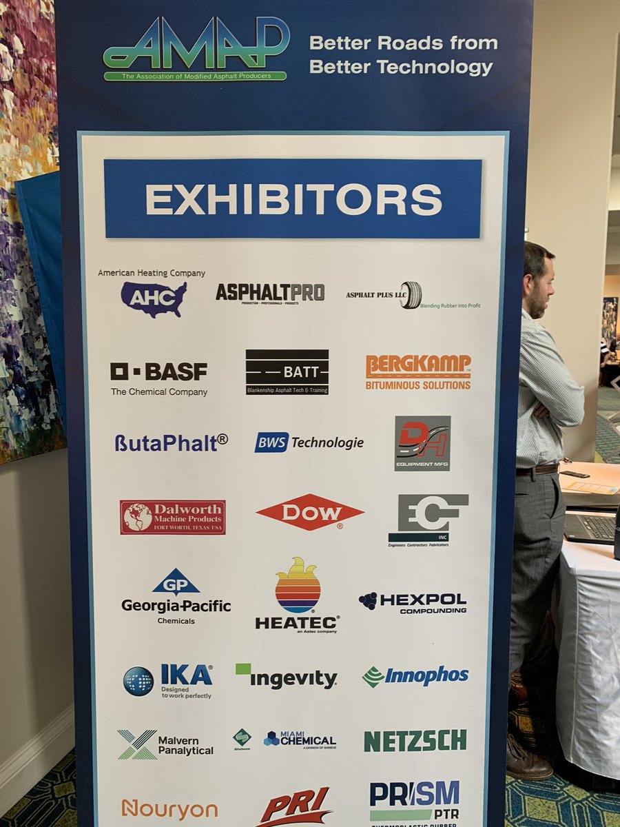 Great to be at exhibiting clients’ innovative technologies at AMAP conference. Thanks to AMAP for hosting this annual event! Great speaker lineup and topics on funding and our industry outlook. 
#2020amap  #blankenshipasphalttech #battlab