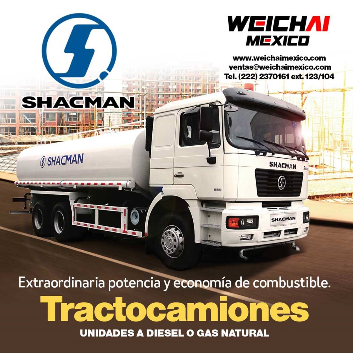 #Tractocamiones #Transporte #Shacman #Weichai #Tecnologia #Seguridad #Economía #Potencia