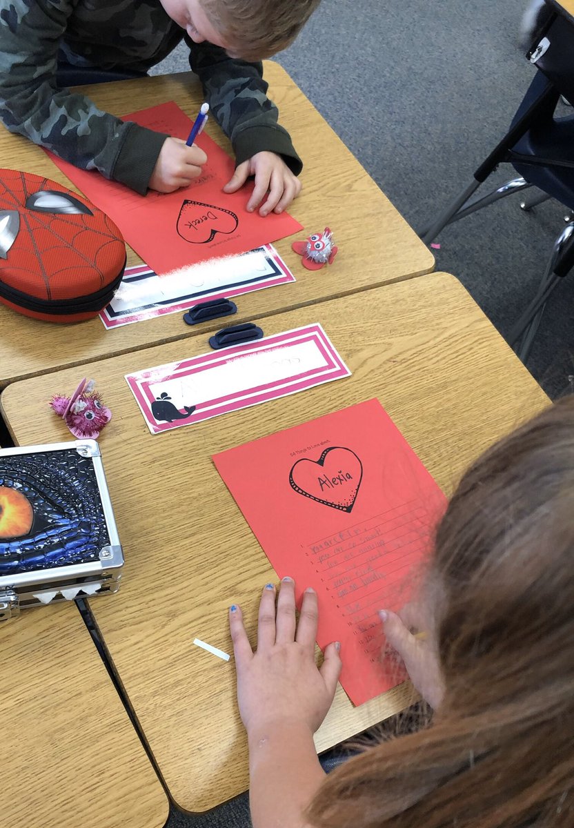 GoWeathersfield's tweet photo. Our second grade Eagles are celebrating Valentine’s Day by being kind and loving to each other. ❤️🦅❤️🦅❤️#findkind #wearekind #weareweathersfield #spreadlove #valentinesday #love #weloveschool #welovetolearn #welovetowrite #goeagles #TheConejoWay @lauriesdavis https://t.co/YjA1vsWNFU