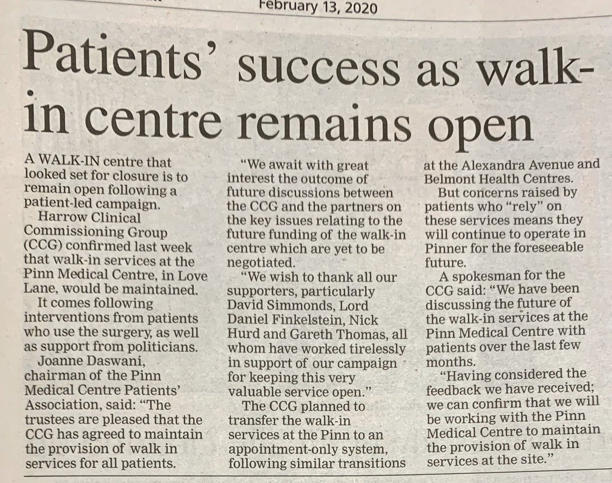 LiS Warren π (@liswarren) on Twitter photo Patient pressure, with a little help from our friends, yields result! πͺπͺπ½πͺπ» @GarethThomasMP <a href="/Dannythefink/">Daniel Finkelstein</a> <a href="/DSimmonds_RNP/">David Simmonds CBE, Conservative MP</a> <a href="/PinnPatients/">Pinn Patients Association</a> <a href="/PinnerAssociat/">Pinner Association</a> <a href="/PinnerLocal/">Pinner Local</a> Patient pressure, with a little help from our friends, yields result! πͺπͺπ½πͺπ» @GarethThomasMP <a href="/Dannythefink/">Daniel Finkelstein</a> <a href="/DSimmonds_RNP/">David Simmonds CBE, Conservative MP</a> <a href="/PinnPatients/">Pinn Patients Association</a> <a href="/PinnerAssociat/">Pinner Association</a> <a href="/PinnerLocal/">Pinner Local</a>