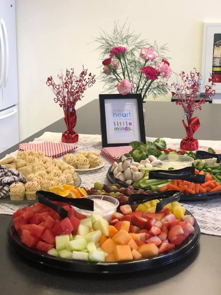 Thanks to our SCC for providing our staff  with a delicious snack this morning! We love teaming up with you and your amazing support!!