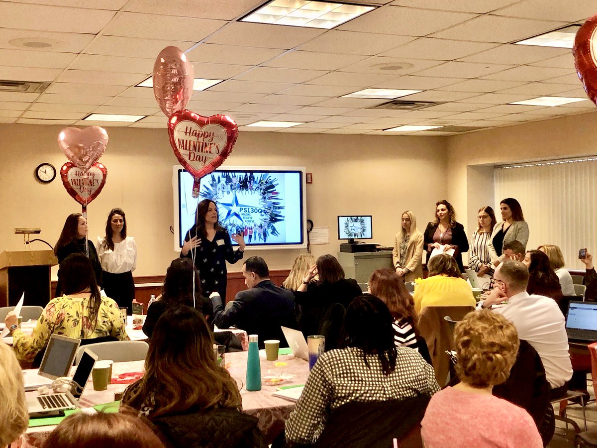 NYCSchoolsD25's tweet photo. There is no better way to SHARE THE LOVE than to SHARE OUR LEARNING. Today our District Principals are learning with teacher leaders around Instructional Leadership Teams (ILTs). BIG shout out to ILTs from @PS165Queens  and #Q130 for sharing their work. #Q165 #togetherisbetter https://t.co/gpXlfr2yL9