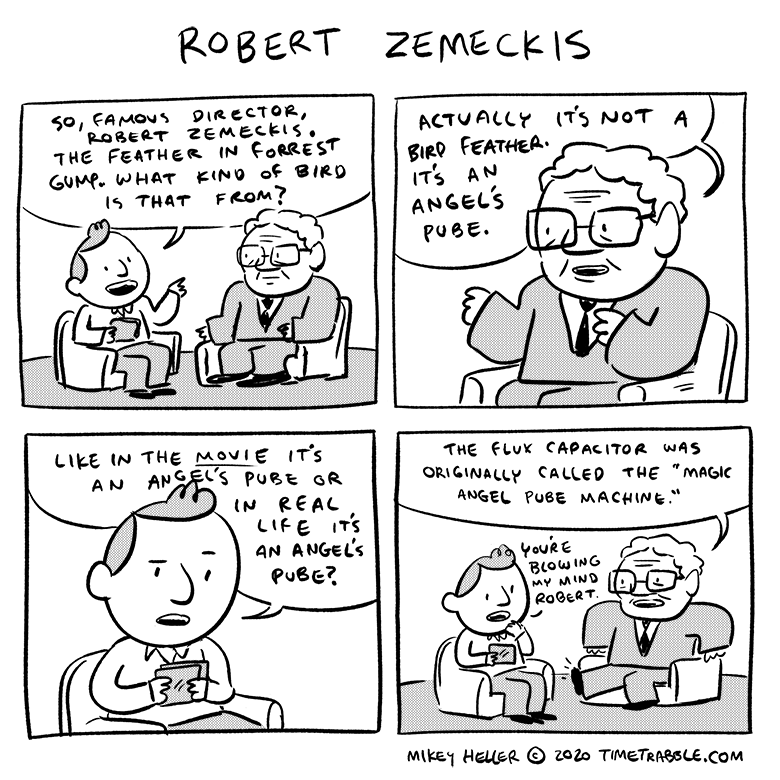 i drew a comic about Robert Zemeckis 