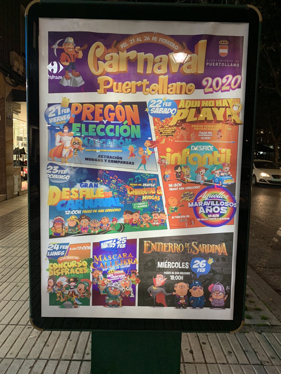 JESUSFABIAN2's tweet photo. Pues a todo esto comienza el #carnaval en #puertollano y nos ha quedado un #cartel muy chulo, al menos a mí me lo parece, gran trabajo de la empresa #Puertollanera @DosEnes_ @ivan_dosenes @JC_DosEnes @CarlosGnzLanza #telento #transgresion #máscaracallejera https://t.co/f8v2QiPspm