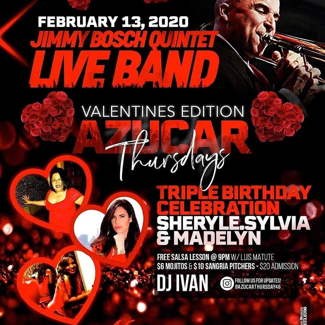 laughlovelive12's tweet image. 🚨 TONIGHT WE DANCE!: 2/13/20 #AzucarThursdays
📣Come &amp;amp; Get Your Salsa Fix! 📣
Come Out&amp;amp;Celebrate Our Birthday! Admission: $20.00
📢FIRST SET WILL START AT 10:30PM📢
Live Salsa Band : Jimmy Bosch Quintet Live Band 
Free Parking
**21 and Over **
#Salsa #NJSalsa #NYSalsa