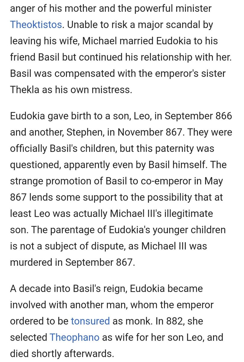 CoeurDeCresson's tweet photo. @Iulian68 @Purpura57912934 About Leo's&Stephen's paternity only their mother would know for certain,I guess.
#Eudokia #Ingerina(#Ingerdótter) was half #Swedish by her father,#Varangian #akolouthos #Inger,and half #Phrygian by her mother,an unnamed #Martinakia,member of the #Martinakioi,#PhrygianDynasty kin https://t.co/OuhtN0ftVf