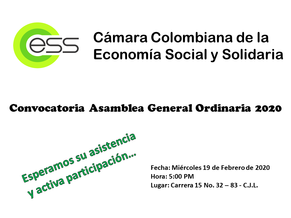 IndisolCol's tweet photo. #EconomiaSocial #Colombia #BuenGobierno
Convocatoria Asamblea General Ordinaria 2020
👉🌐
https://t.co/ibpu88rMjI vía @IndisolCol
Cámara Colombiana Economía Social y Solidaria #CCESS
#IndisolCol @ElisaTorrenegra @Gestarsalud @EmssanarEPS @OrgSolidarias @FNAahorro @rafa5023 https://t.co/PoSesqmT8N