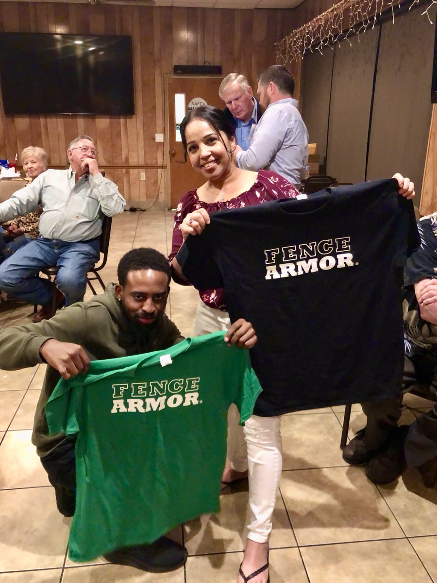 FenceArmorAl's tweet photo. Finishing #NAFCA's Fence Training School in style!

Congratulations to these two for winning 'Best In Class'. Very well done 🥳

We hope you sport your Fence Armor shirts with pride! 😀

#fencearmor #winners #tshirts https://t.co/AcsjfZyRNd