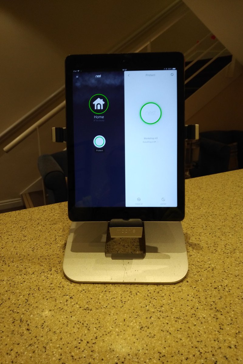 JasonKeanMM's tweet photo. I have now installed the NEST "smart" Smoke and Carbon Monoxide detector to the maintenance workshop for a first alert at reception on the iPad of elevated smoke/heat/CO levels in this area. Thanks to our RD @TalbotClegg for the idea #DiamondResorts #CromerCClub @KellyCCC1 https://t.co/DkJvTBFR9C