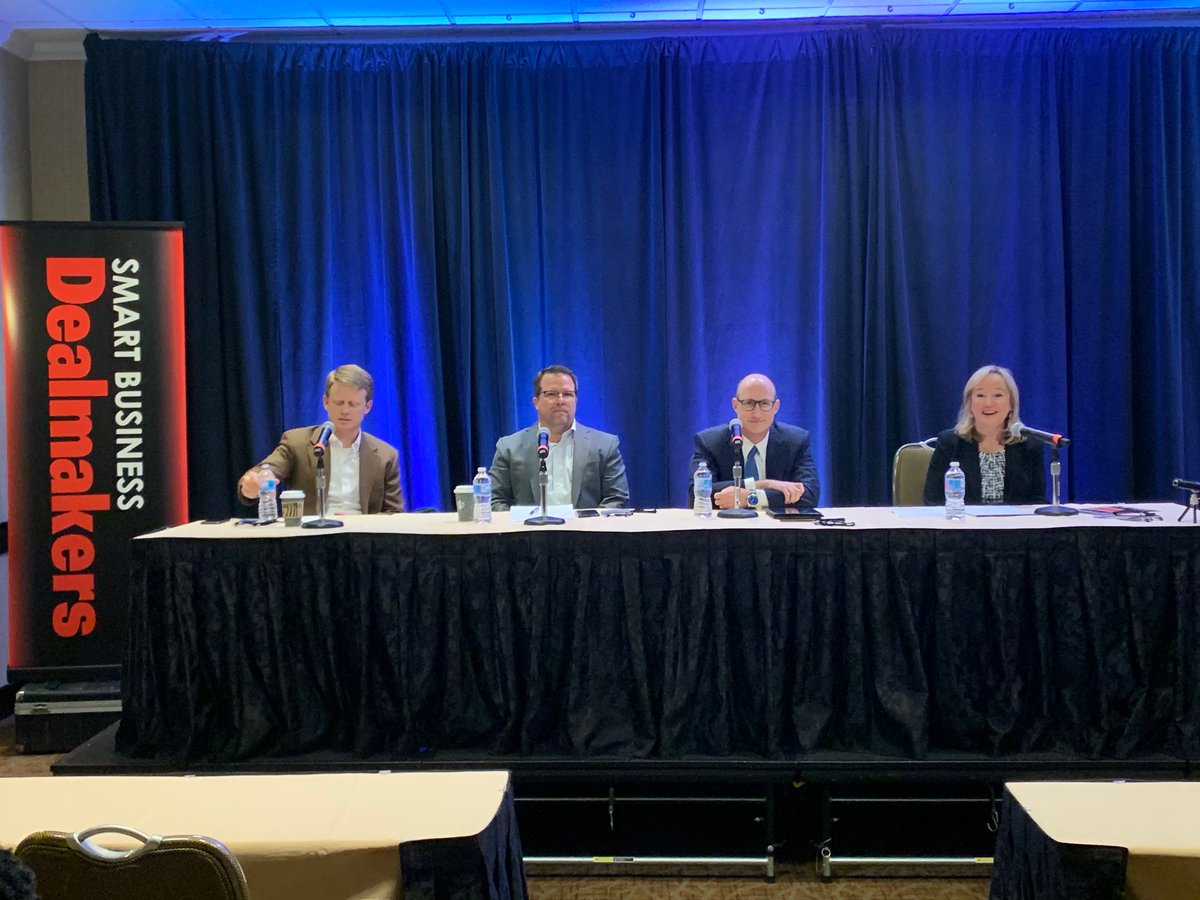 SBDealmakers's tweet photo. Underway at #DealmakersStLouis our panel on Sealing The Deal - Makiziming Value and Eliminating Hiccups with @BDO_USA, @BCLPlaw, @ProcessConSol and Sage Capital. #mergersandacquisitions #dealvalue https://t.co/kmC0TLVWAp