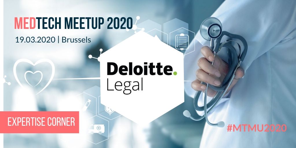 Discuss your #medtech project with experts from @DeloitteLegalBE on March 19th. Be there! medtechmeetup.com #medicaldevices #medtechbelgium