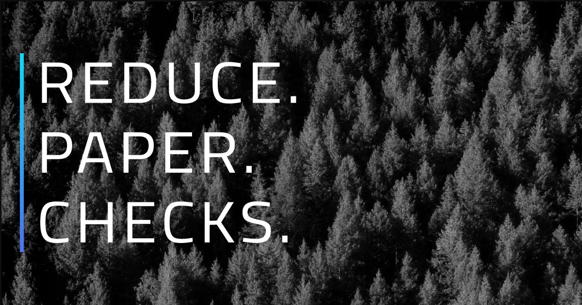 checkbook's tweet image. The #DigitalCheck is a game changer for #ePayments, but did you know what it does to save the environment?  

The production of paper checks requires the resources of trees, water and gas. Start reducing your carbon footprint by using Checkbook! 🚫📃

#Checkbook #PaperChecks