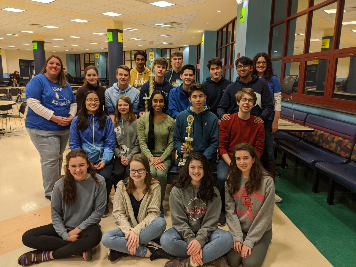 After an incredible 12-year run taking 1st place in our league, the last two seasons, our team has taken second place. Yesterday, this year's Math Team clinched the season championship and brought the 1st place trophy back home to HBHS!  #championslivehere <a href="/HBHSPTSA/">HBHS PTSA</a> <a href="/SAU41_Super/">SAU41 Superintendent</a>
