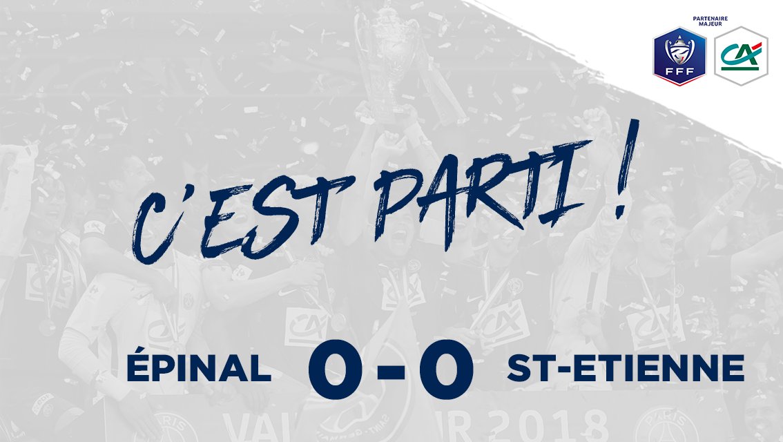 tousuncotefoot's tweet photo. EPINAL - SAINT-ETIENNE
C'est parti pour ce dernier quart de finale de @coupedefrance !
#CôtéFoot #EcoleDeVie #CDF https://t.co/7oNBI6cu7u