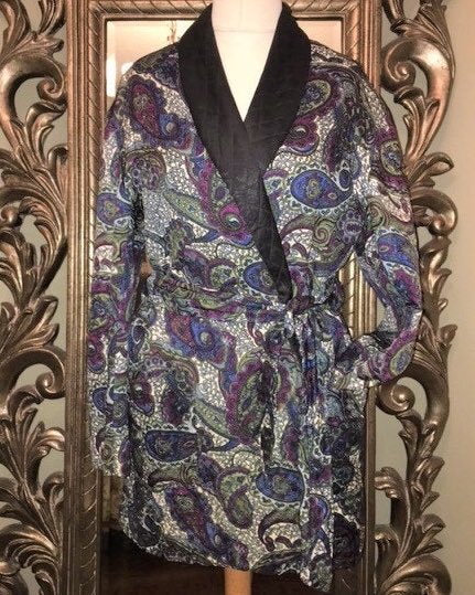 paisley smoking jacket