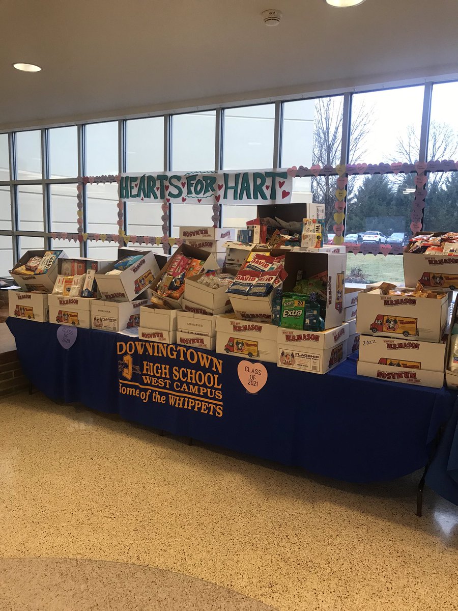 dasd_dhsw's tweet photo. Downingtown West has collected over 2000 items for teacher Dan Hart and the 557th Expeditionary Red Horse Squadron stationed in the Middle East. #whippetpride https://t.co/o6QWa3K5ww