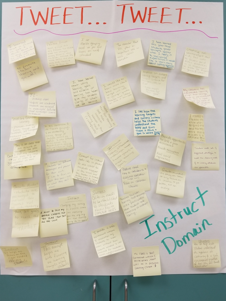 Teachers <a href="/HSpringsSTEM/">Holly Springs STEM</a> summarized what the Instruct Domain looks like in their practice by sending a "Tweet...Tweet..." - a Discovery Ed Instructional Strategy. #ccsdilsimpact #ccsdgoodtogreat <a href="/ccsd_pd/">Prof Dev</a>