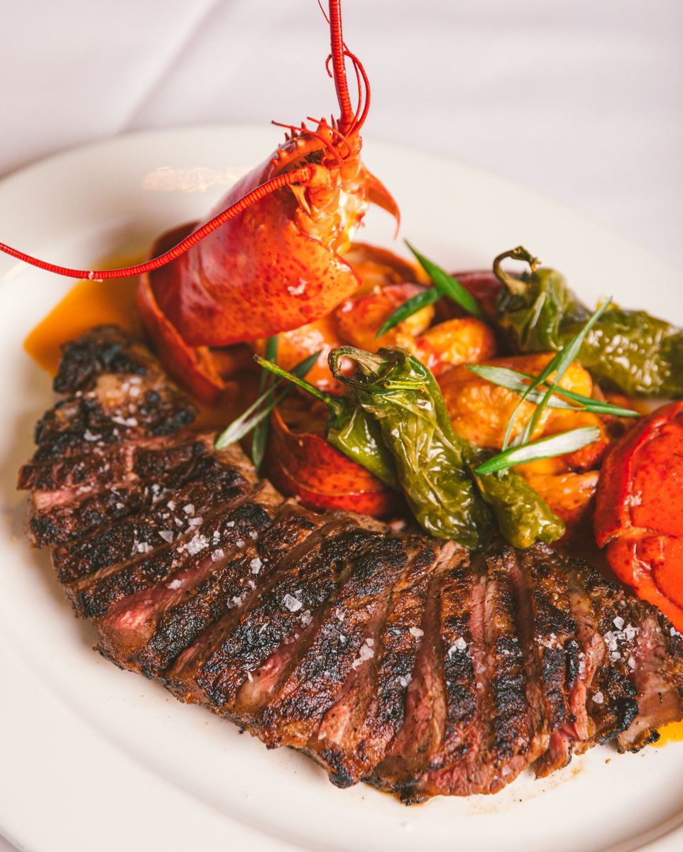 LobsterBarMiami's tweet photo. Make this Valentine's one to never be forgotten ❣️  Wow your date with the THE “ULTIMATE” • SURF &amp; TURF • features a two-pound Specialty Chili Lobster de-shelled &amp; a New York Strip USDA Black Diamond “Super Prime” 📷 : @alchemy_agency https://t.co/Km9zbTb8bC
